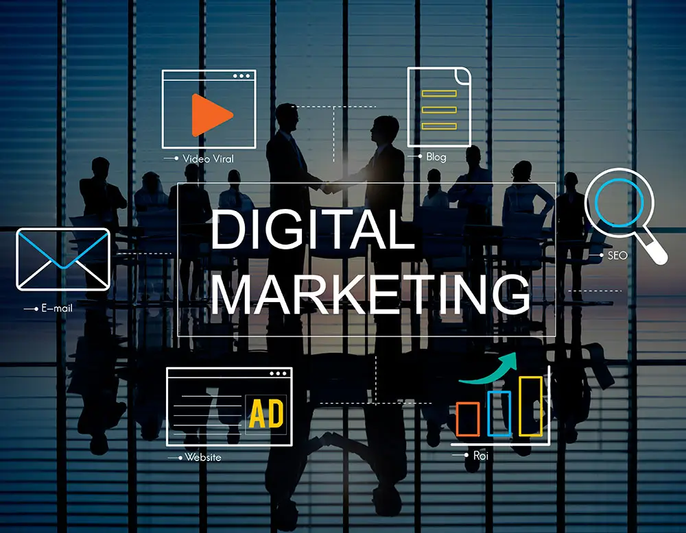 digital marketing people discussing